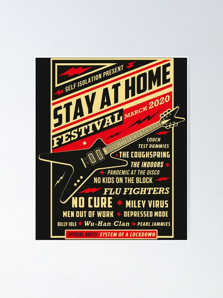 Quarantine Social Distancing Stay Home Festival 2020