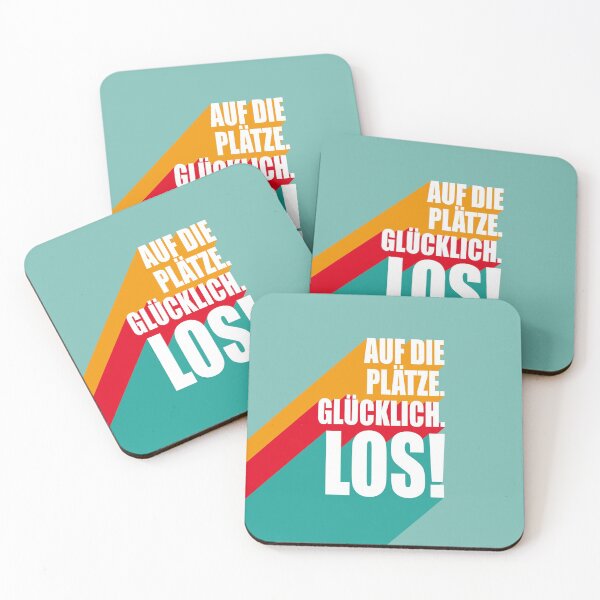 Item preview, Coasters On your marks. Happy. Come on! designed and sold by cronerdesign.
