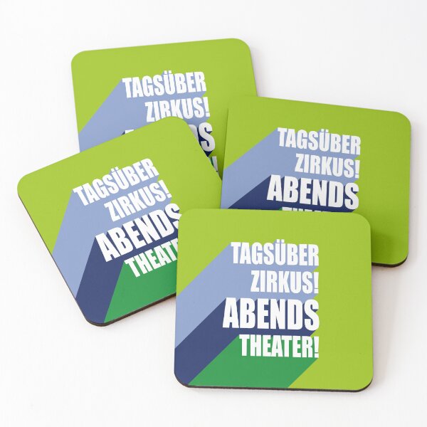 Item preview, Coasters circus during the day! Theater in the evening! designed and sold by cronerdesign.