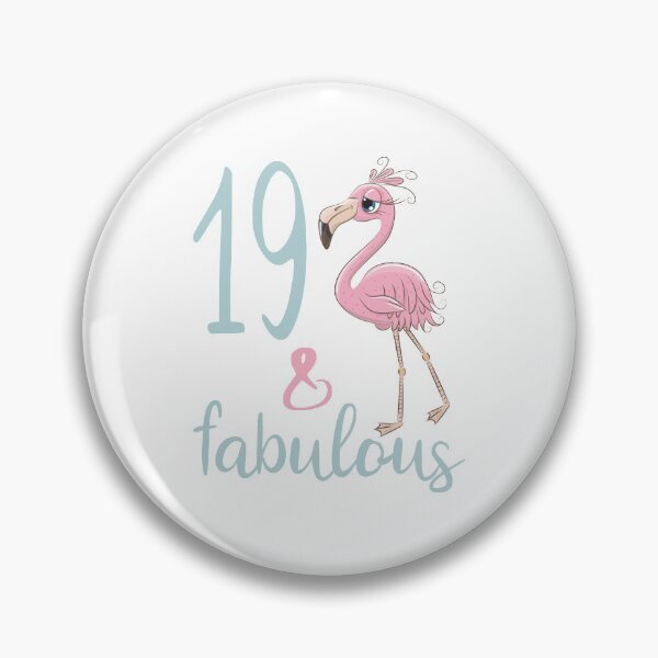 Item preview, 19th Birthday Outfit Fabulous Pink Flamingo 19 Year Old Girl Bday Party Gift designed and sold by FunnySunny T-Shirts.