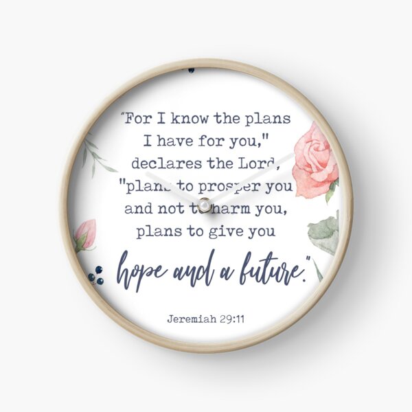 Item preview, Jeremiah 29:11 - Inspirational Bible Verse Art designed and sold by Si Li.