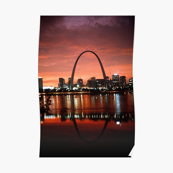 The St. Louis Arch at Dusk Photograph Poster