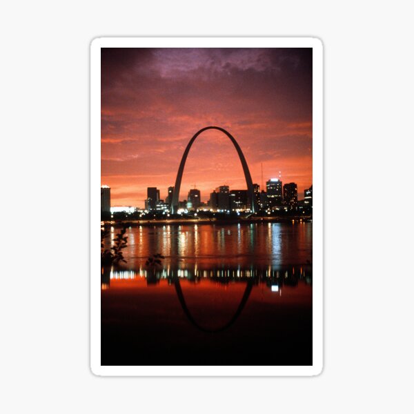 Item preview, The St. Louis Arch at Dusk Photograph designed and sold by BravuraMedia.