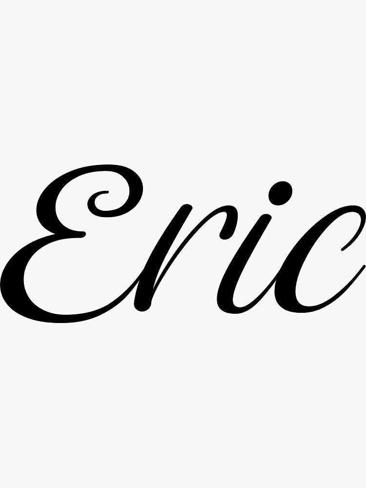 name-eric-sticker-for-sale-by-gulden-redbubble