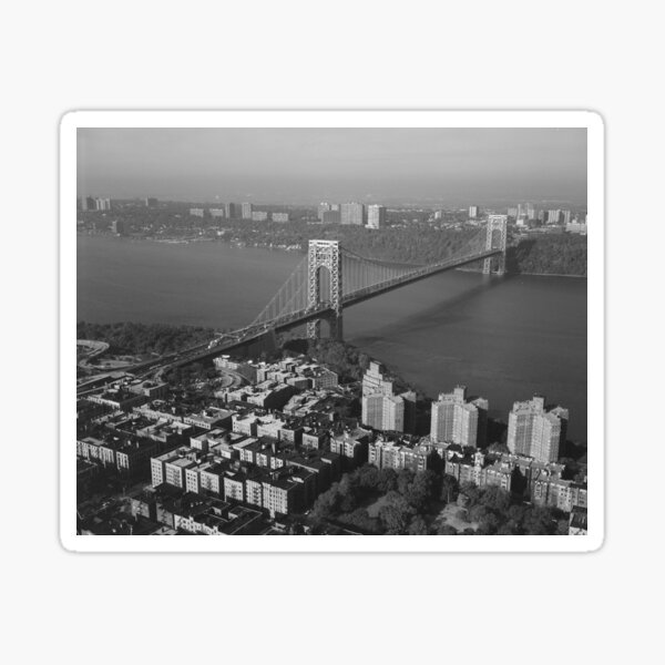George Washington Bridge NYC Photograph Sticker