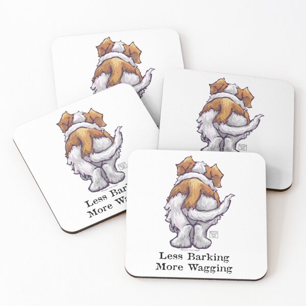 Item preview, Less Barking, More Wagging designed and sold by ImagineThatNYC.