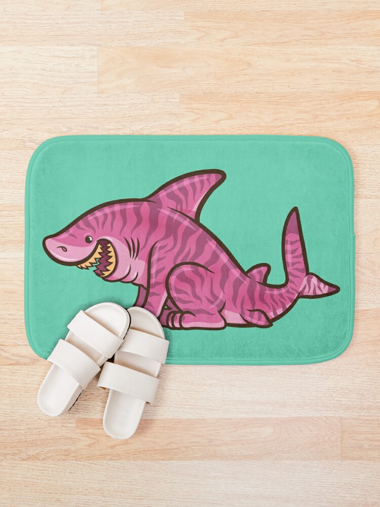 shark bath mat