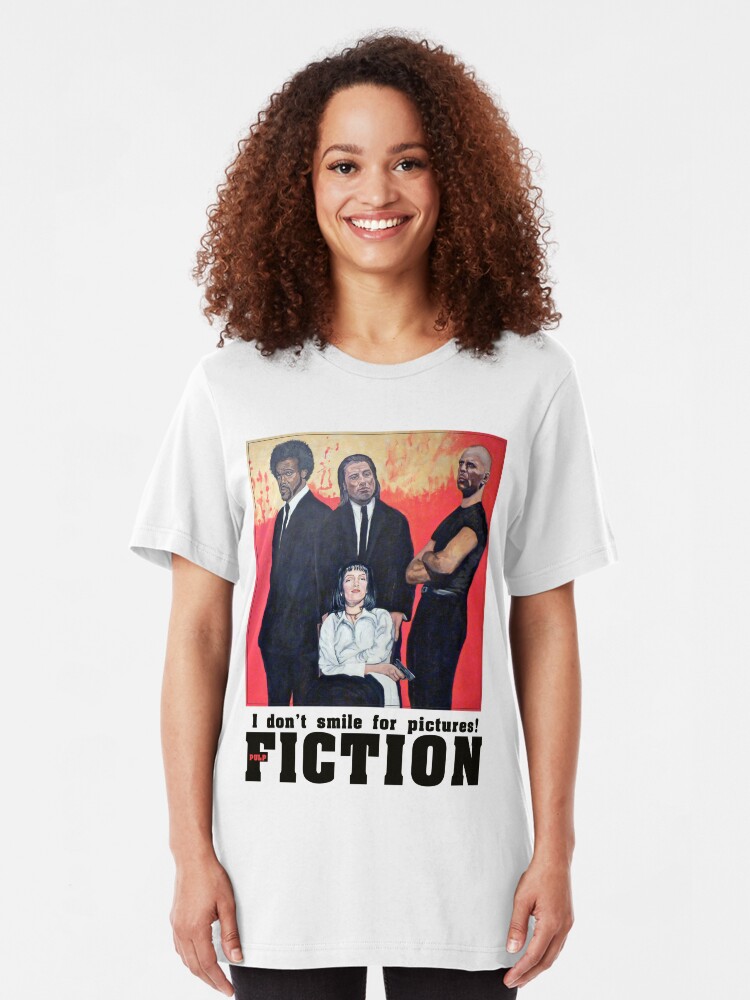 Alternate view of I Don't Smile for Pictures Slim Fit T-Shirt
