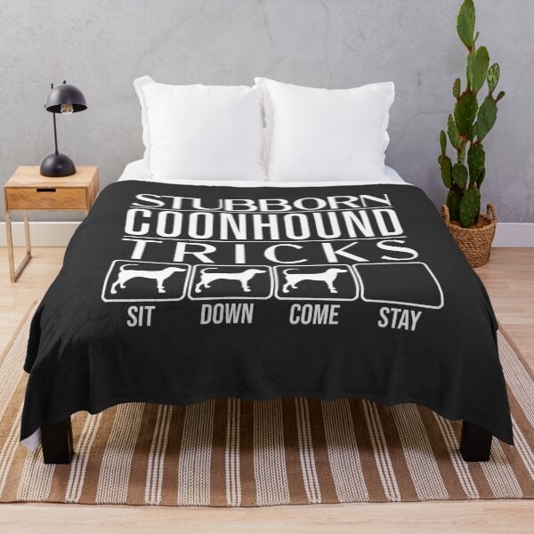Item preview, Funny Coonhound Design: Stubborn Coonhound Tricks / Stubborn Dog Tricks, funny gift idea designed and sold by HEJAshirts.
