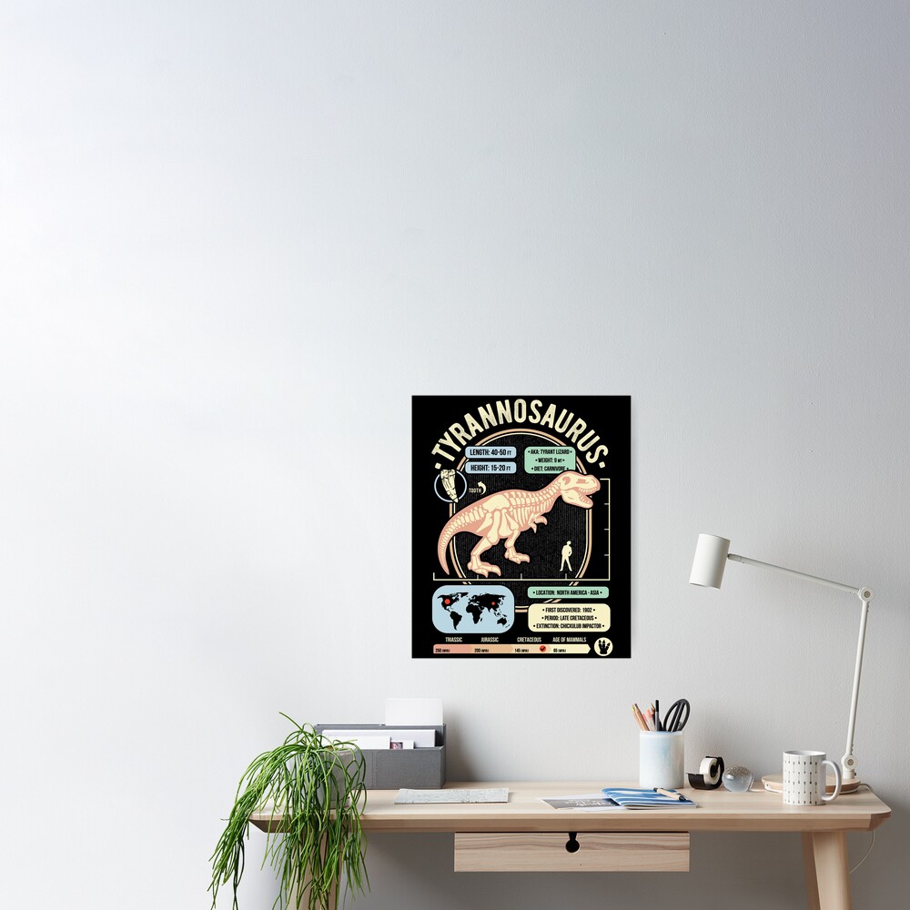 Facts - Tyrannosaurus Science & Anatomy Poster for Sale by TheGeekMachine | Redbubble