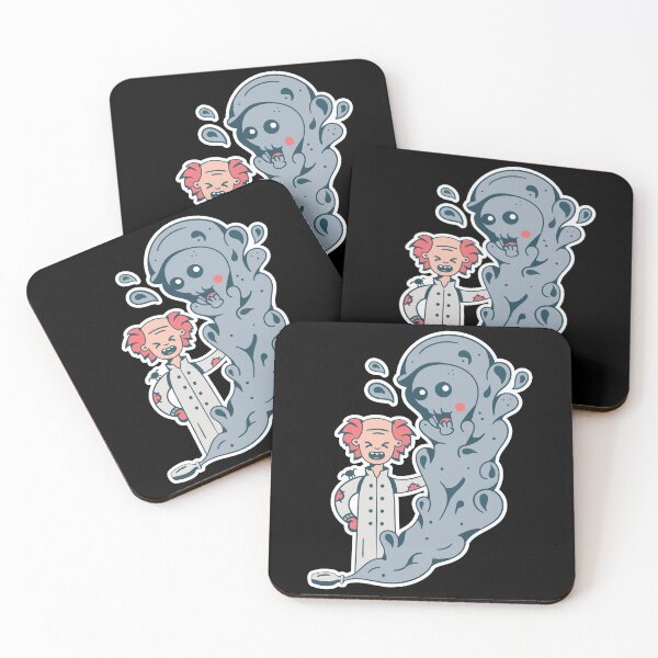Cute mad scientist Coasters (Set of 4)