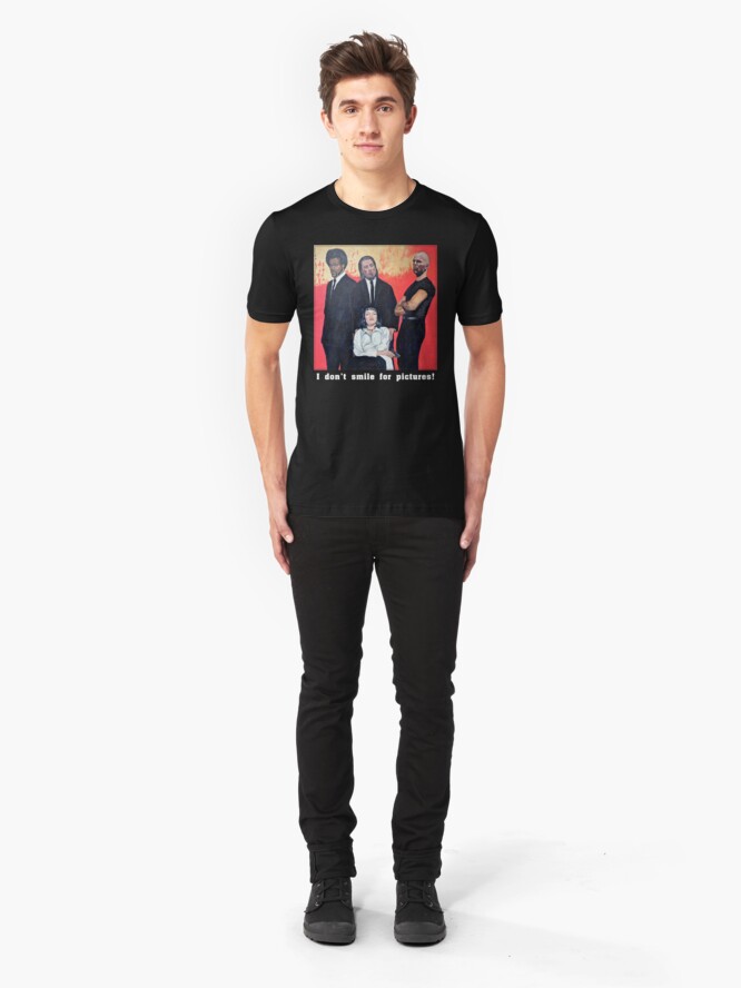 Alternate view of I Don't Smile for Pictures Slim Fit T-Shirt