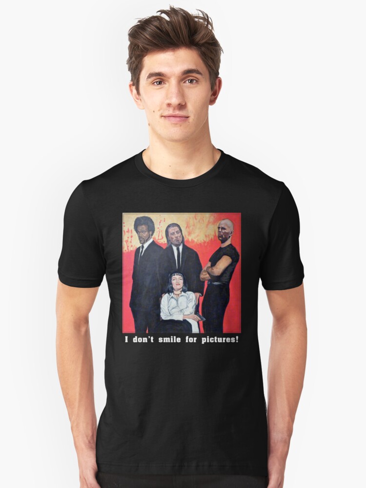 Alternate view of I Don't Smile for Pictures Slim Fit T-Shirt