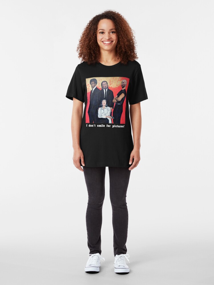 Alternate view of I Don't Smile for Pictures Slim Fit T-Shirt