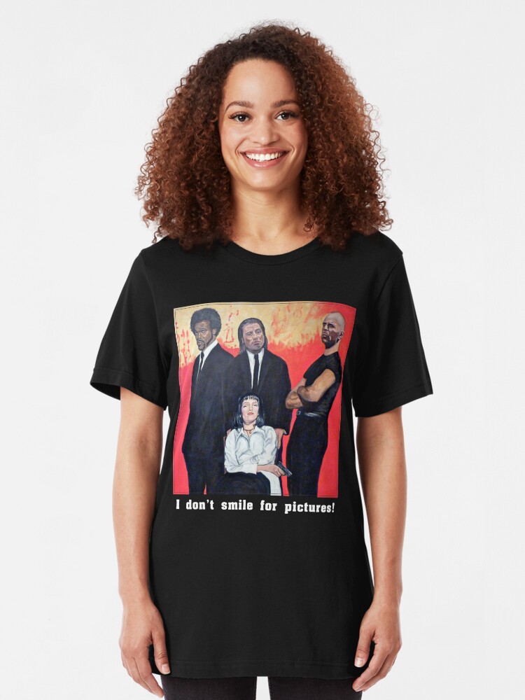 Alternate view of I Don't Smile for Pictures Slim Fit T-Shirt
