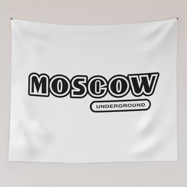 Item preview, Moscow Underground (black text) designed and sold by futurytmi.