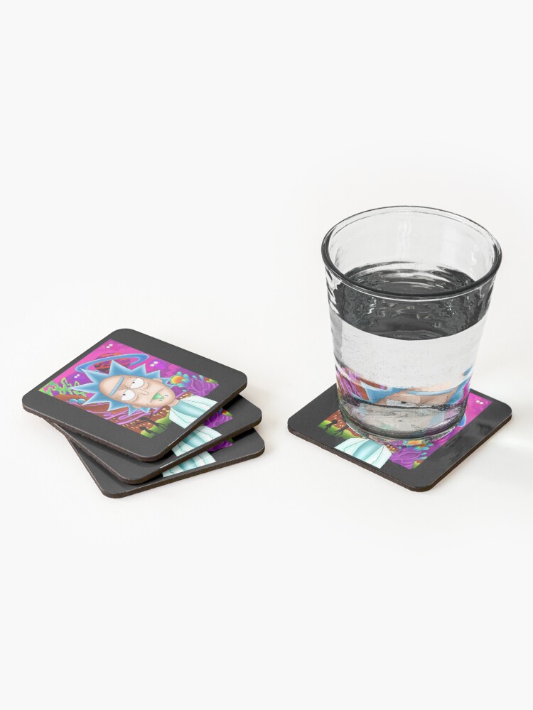 Alternate view of Rick and Morty Coasters (Set of 4)