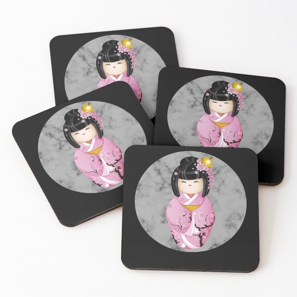 Item preview, JAPAN'S DOLL OR GEISHA IN KIMONO OF SAKURA CHERRY BLOSSOM designed and sold by azamaniacox.