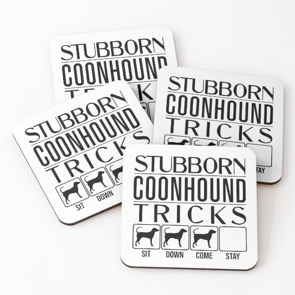 Item preview, Funny Coonhound Design: Stubborn Coonhound Tricks / Stubborn Dog Tricks, funny gift idea designed and sold by HEJAshirts.