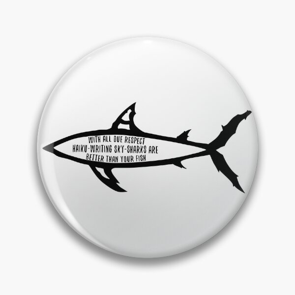 Item preview, Haiku-Writing Sky Shark Follower designed and sold by CreatureCorp.