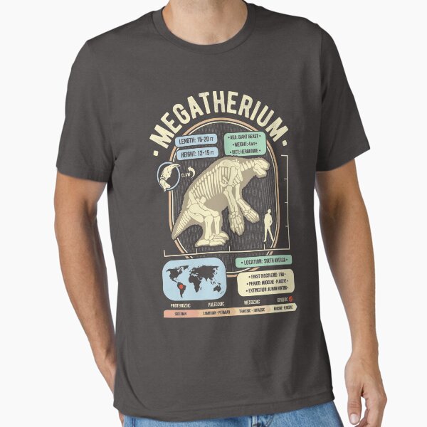 Item preview, Dinosaur Facts - Megatherium Giant Sloth Science & Anatomy Gift designed and sold by TheGeekMachine.
