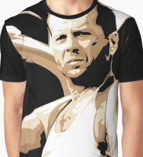 Bruce Willis Vector Illustration Graphic T-Shirt