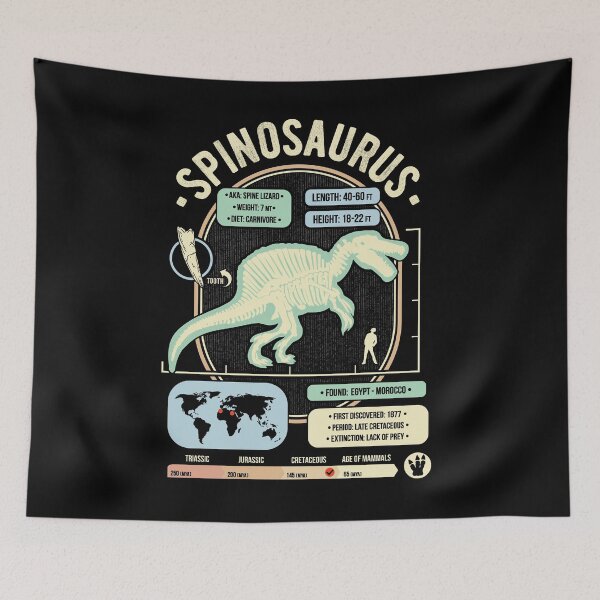 Item preview, Dinosaur Facts - Spinosaurus Science & Anatomy Gift designed and sold by TheGeekMachine.