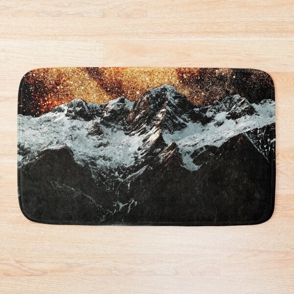 Item preview, Burning galaxy above majestic mountains designed and sold by Patrik Lovrin.