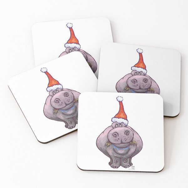 Item preview, Hippopotamus Christmas designed and sold by ImagineThatNYC.