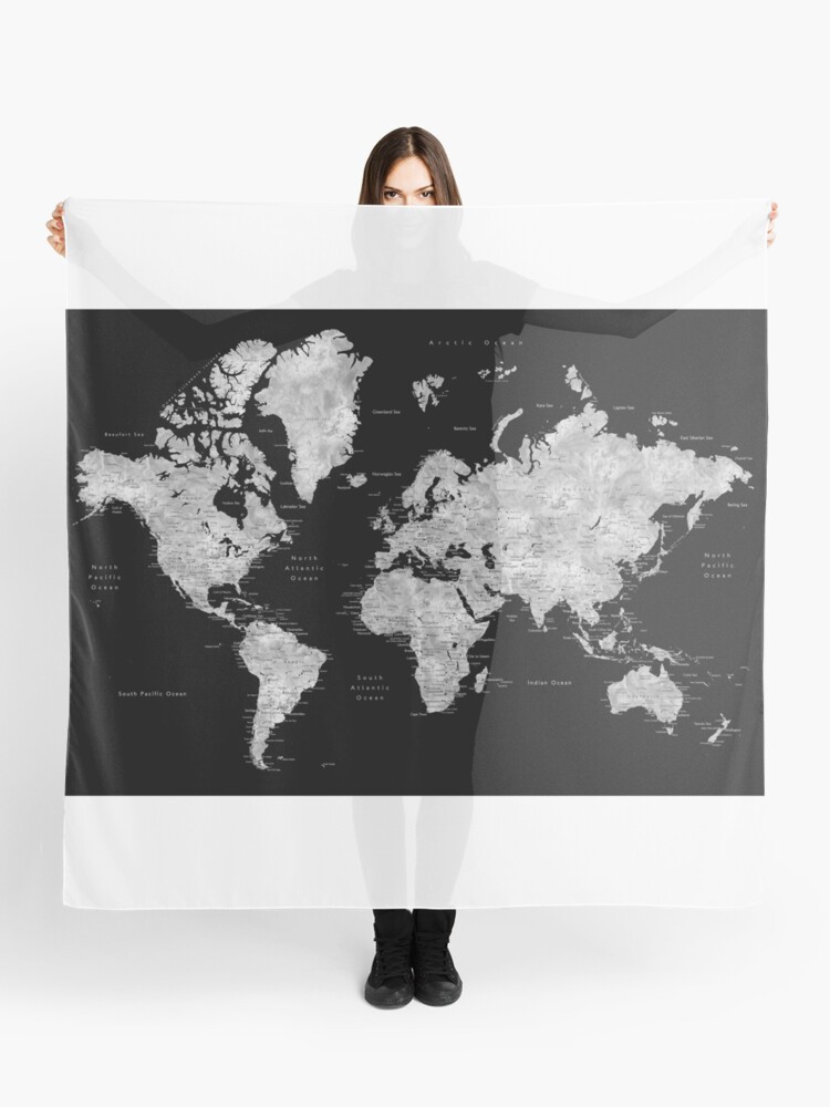 world map Scarf for Sale by BekimART