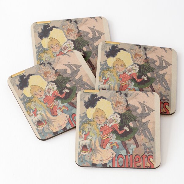Item preview, Vintage belle epoque toy store Paris vertical banner designed and sold by aapshop.