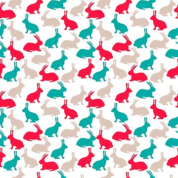 Artwork thumbnail, Spring easter rabbits by leffka