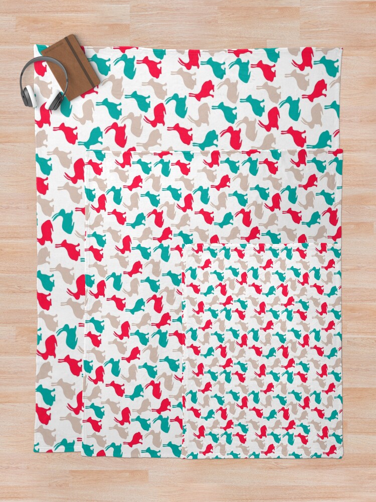 Thumbnail 5 of 6, Throw Blanket, Spring easter rabbits designed and sold by leffka.