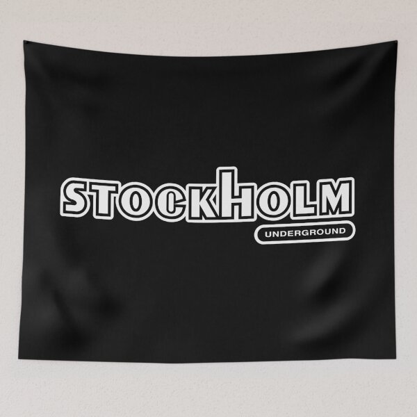 Item preview, Stockholm Underground (white text) designed and sold by futurytmi.
