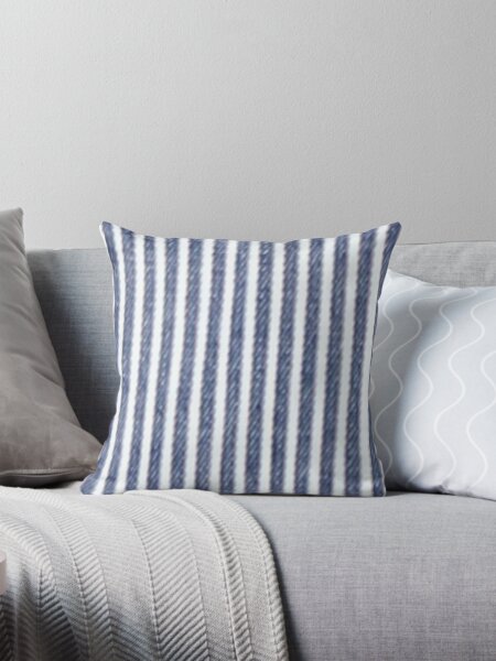 Item preview, Blue & White Striped Nautical Print Home Decor & Gifts designed and sold by tamdevo1.