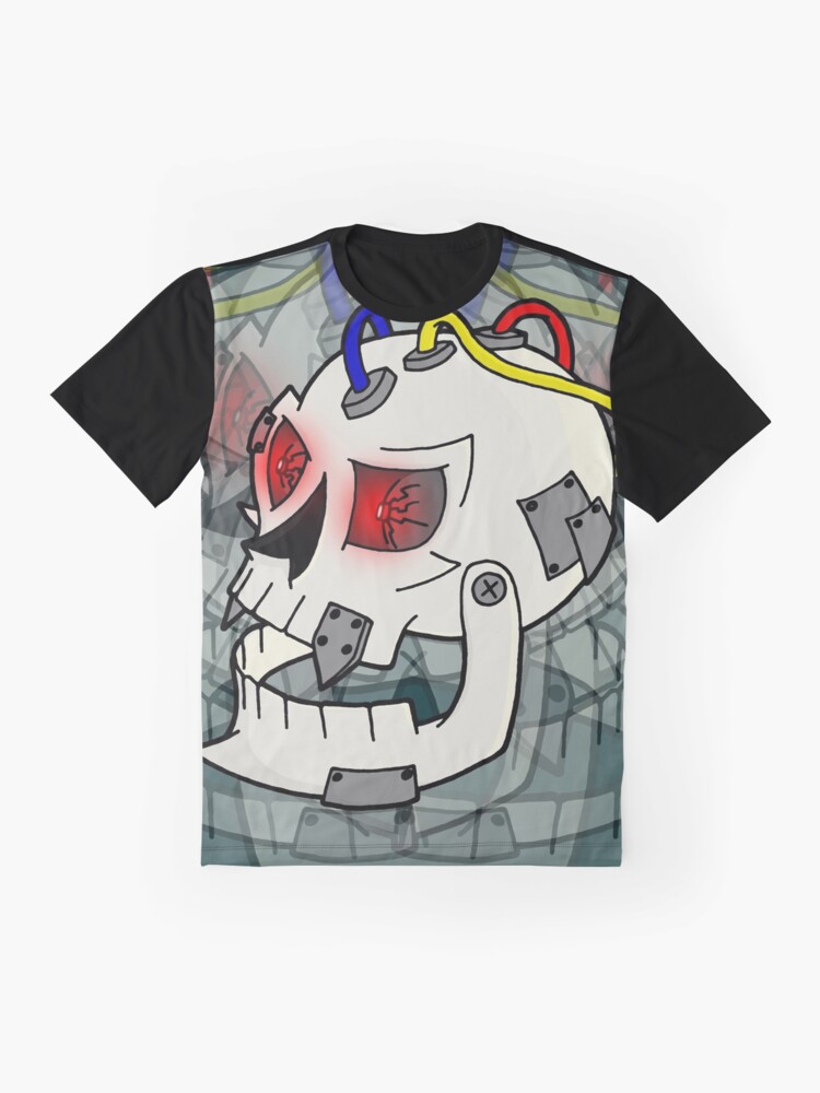 Alternate view of Bionic Skull Graphic T-Shirt