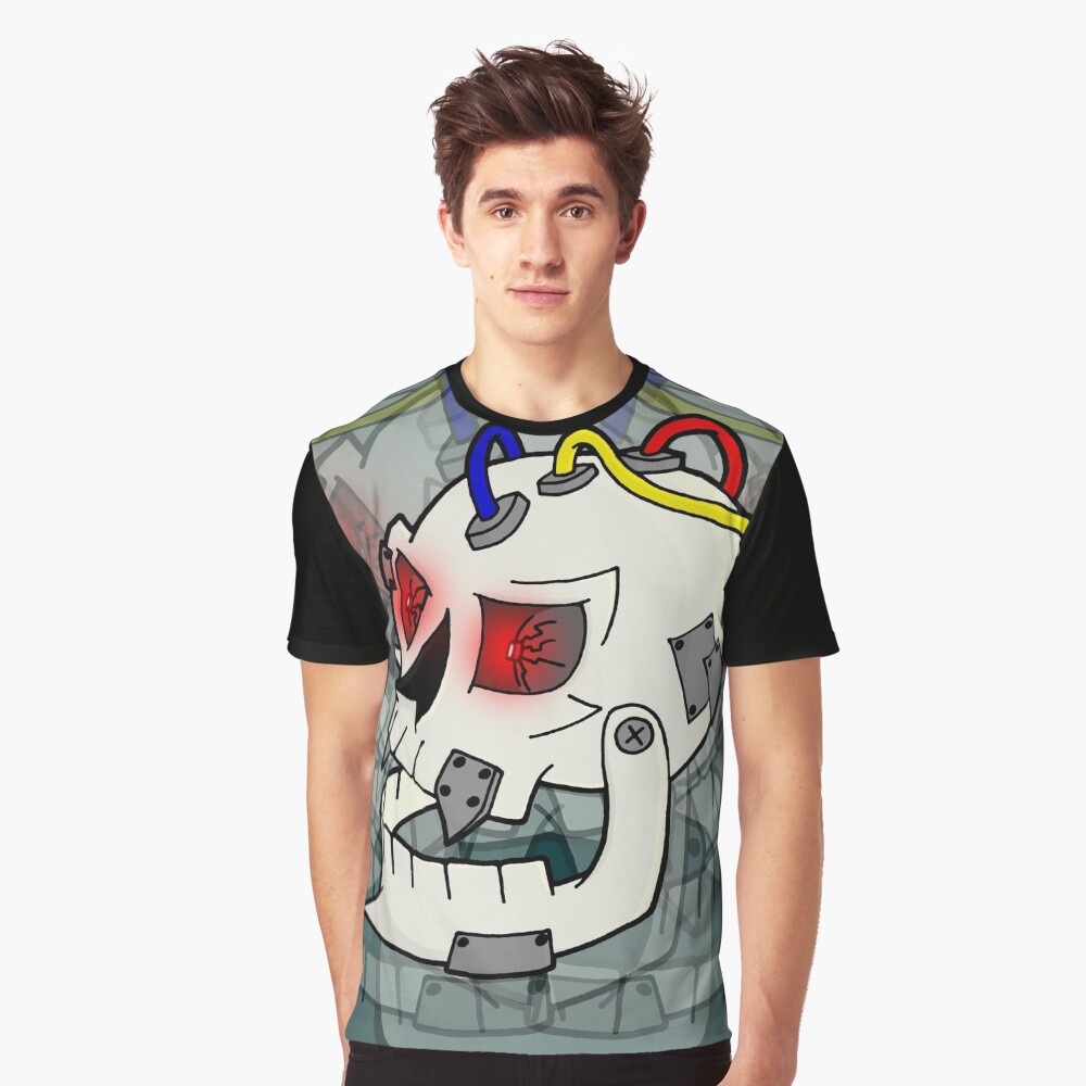 Bionic Skull Graphic T-Shirt