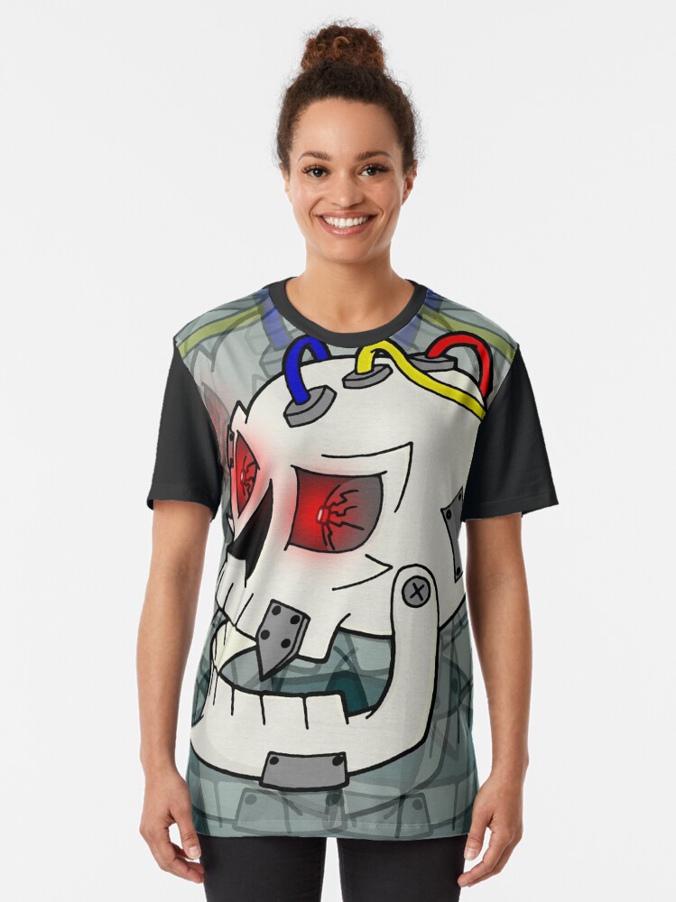 Alternate view of Bionic Skull Graphic T-Shirt