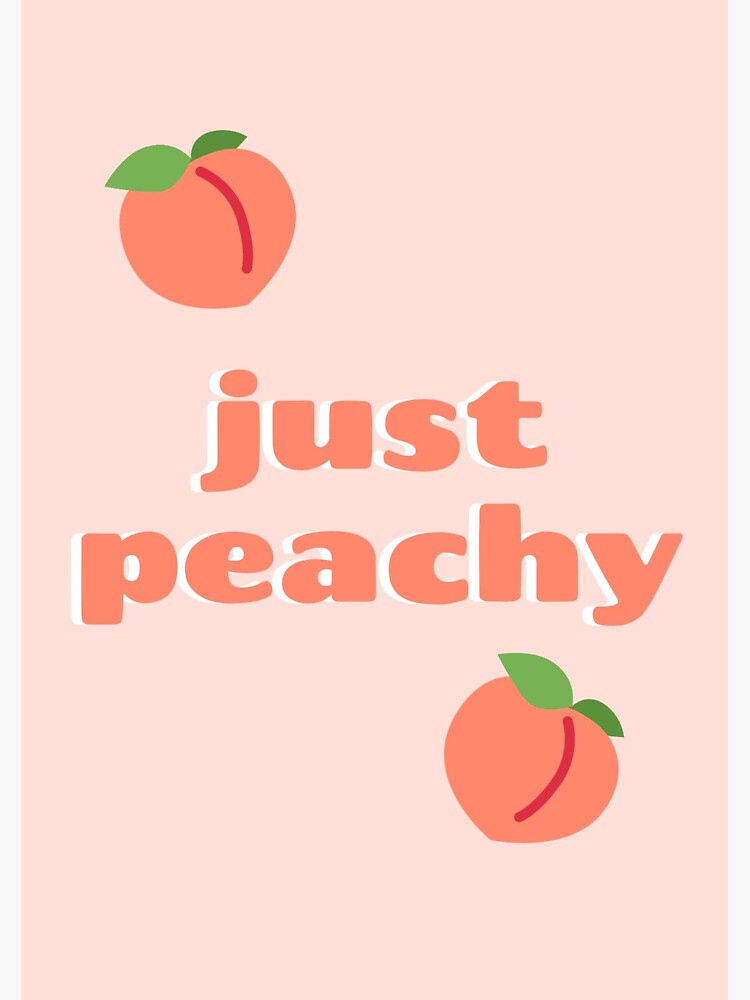 "Just Peachy " Sticker For Sale By Lexa-reid | Redbubble