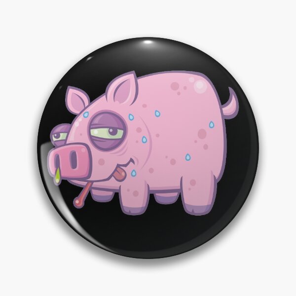 Item preview, Cartoon Swine Flu Pig designed and sold by fizzgig.