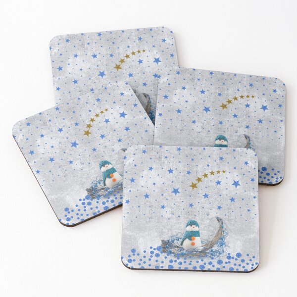 Item preview,  Snowman with sparkly blue stars designed and sold by homemadecreate.
