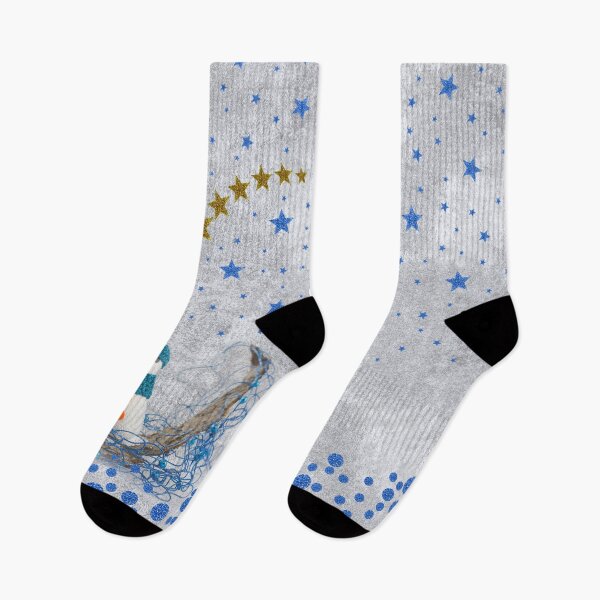 Item preview,  Snowman with sparkly blue stars designed and sold by homemadecreate.