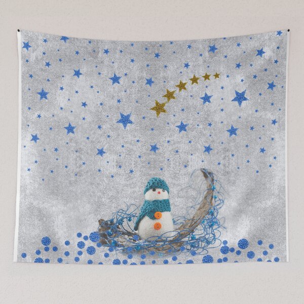 Item preview,  Snowman with sparkly blue stars designed and sold by homemadecreate.
