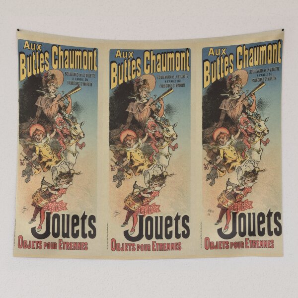 Item preview, Vintage belle epoque toy store Paris vertical banner designed and sold by aapshop.