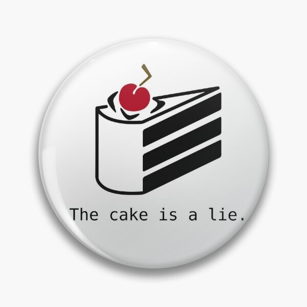 Cake Pins And Buttons Redbubble - i want a cake binary code roblox