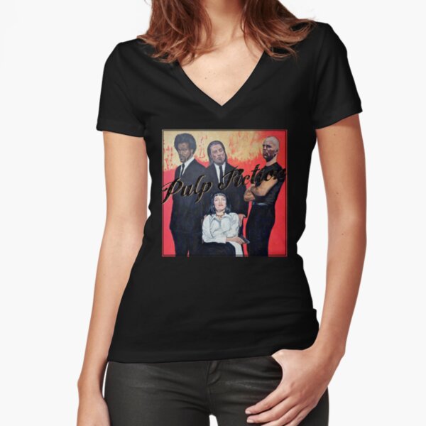 Pulp Fiction Fitted V-Neck T-Shirt