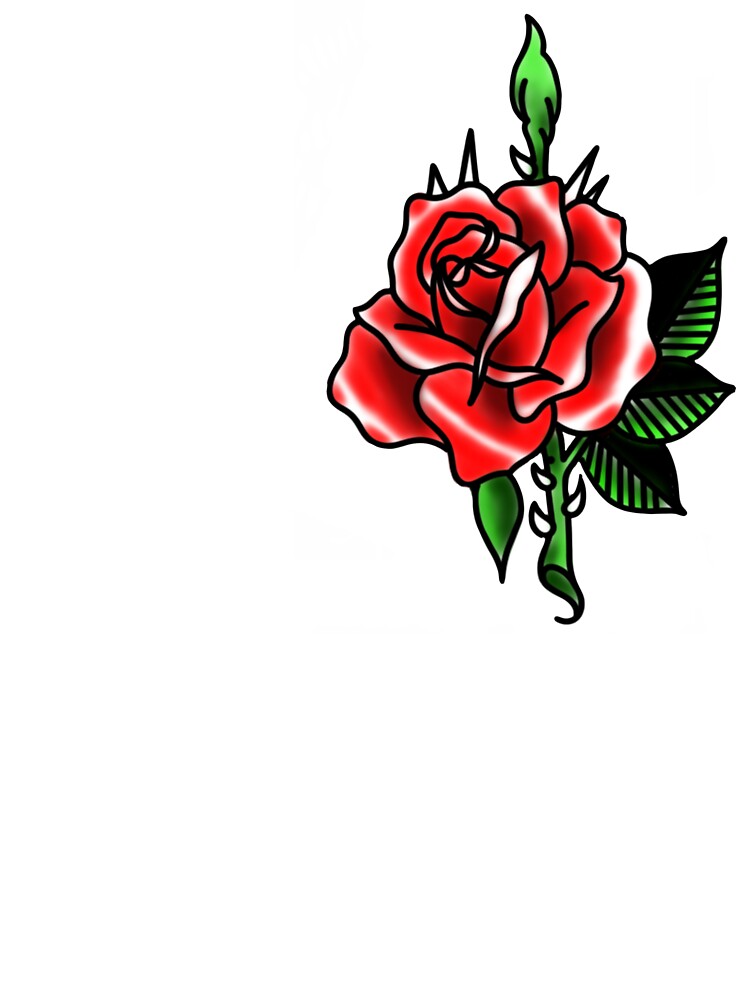 Traditional Tattoo Rose Kids T Shirt By Some Tattooist Redbubble - rose tattoo roblox