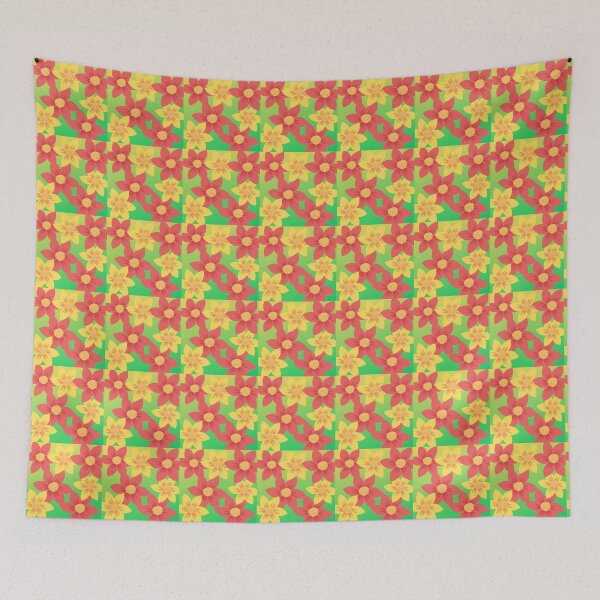 Item preview, Red and Yellow Flowers designed and sold by sammiesart97.