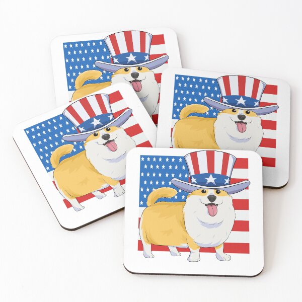 Item preview, Welsh Corgi 4th of July Patriotic Uncle Sam designed and sold by Nosek1ng.