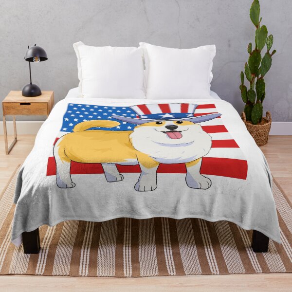 Item preview, Welsh Corgi 4th of July Patriotic Uncle Sam designed and sold by Nosek1ng.